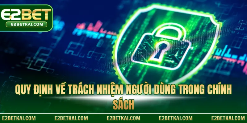 Quy định về trách nhiệm người dùng trong chính sách
